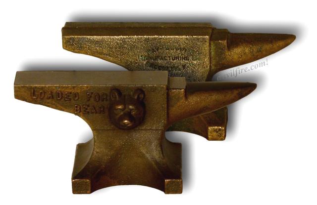 Two Gill Fahrenwald mini anvils