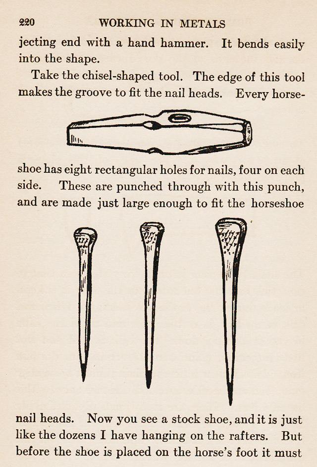 Blacksmithing and Tools, Horseshoe, shoe, stock, nails 