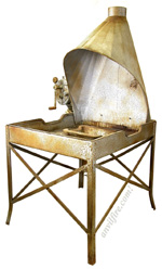 Forge with Hand Crank Blower and Hood