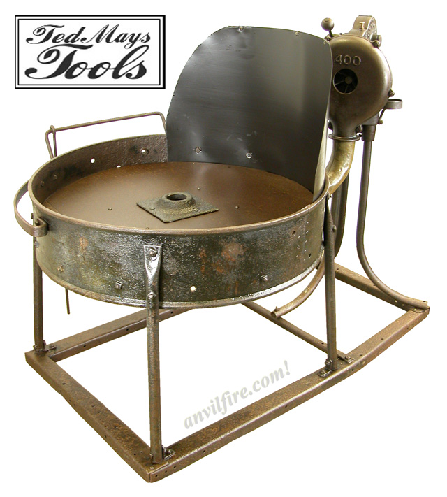 Round Industrial Forge on Skid