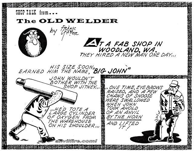 Big John of Woodland, WA, who could lift an anvil with one hand.