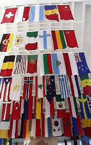 Flags at Olympic Park Calgary, Canada