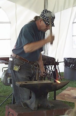 Frank Turley forging