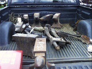 Truck load of anvils
