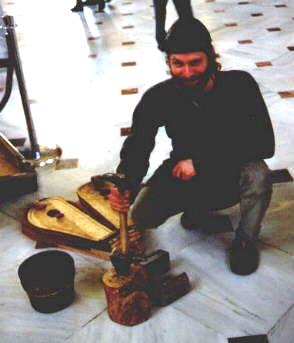 Vegard Vike of Norway with Portable Forge