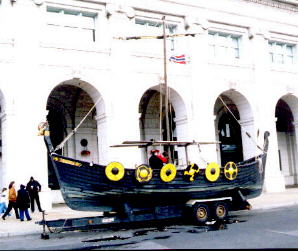 The reproduction Viking ship Fydraca