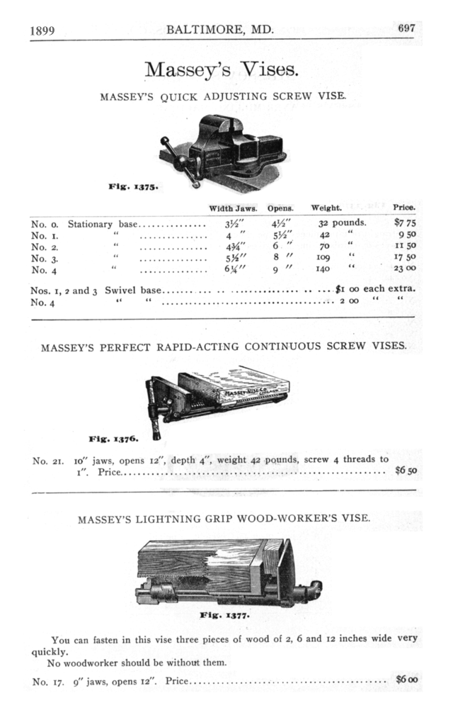 Carey Bros 1899 catalog page