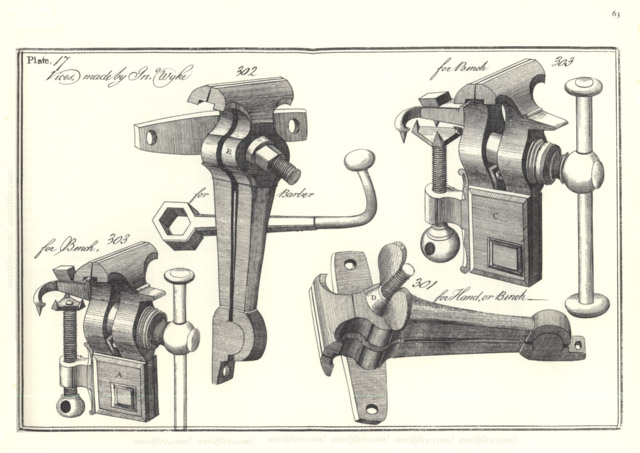 Small 18th Century Bench Vises 